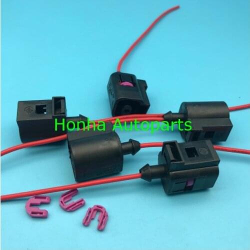 Free shipping 100 pcs 1 Pin Oil Pressure Sensor Plug Connector 1J0973701 1J0 973 701 With Wire or without wire