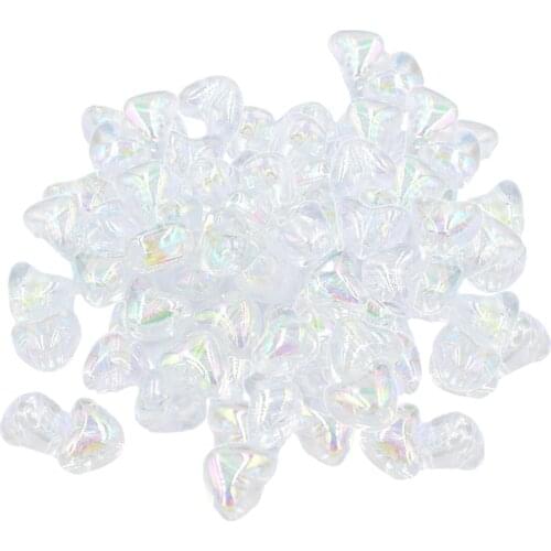 200x Plastic Heart Loose Beads Spacer Beads 4mm DIY Bracelet Necklace Jewelry Making Beading Crafting Adults