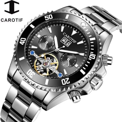 CAROTIF Mens Stainless Steel Watch