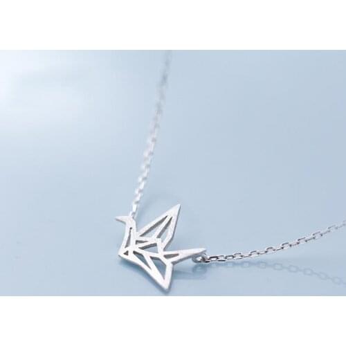 XIYANIKE 925 Sterling Silver Clavicle Chain for Women Couple Creative Simple Geometric Pendant Necklace Wedding Party Jewelry
