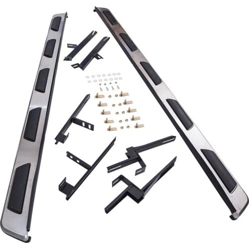 For Audi Q7 side steps running board 2006-2015 4l brushed steel integrated oem style
