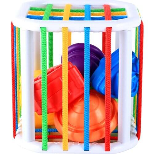 Eco-friendly Infant Early Education Color Cognition Hand Sensory Training Rubiks Cube Toy Rainbow Stopper Education Toy