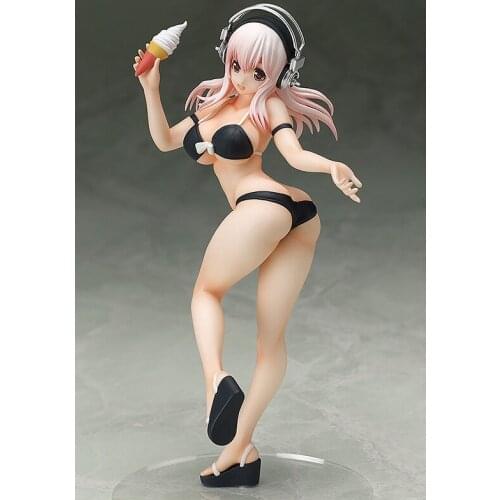 Super Sonico Freeing S-style Wave Anime Figure Sexy Girl Swimsuit Ver.Japanese Adult PVC Action Figure Toys Collection Model