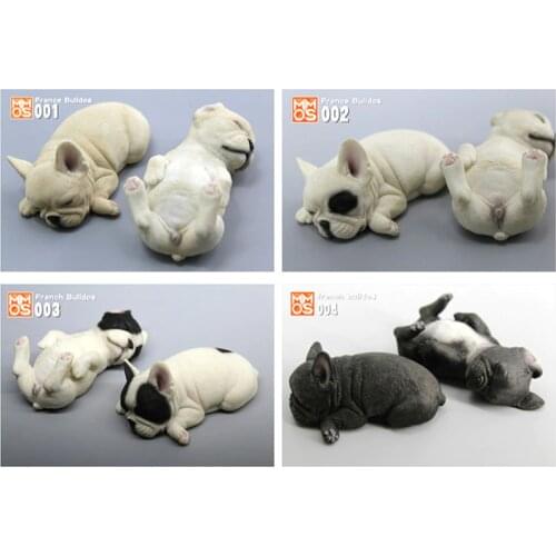 Simulation Sleeping position small French bucket French bulldog simulation animal pet dog model home car decoration