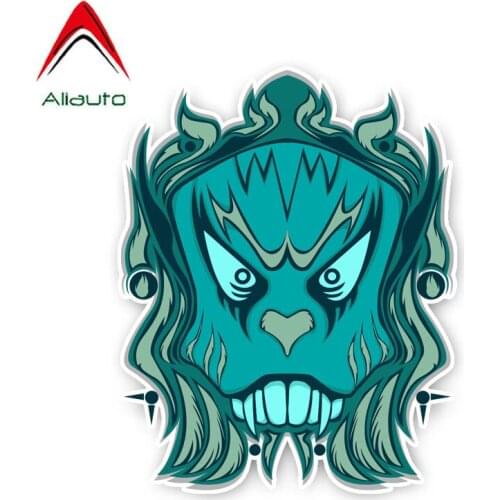 Aliauto Personality Car Sticker Ghosts Skull Decor Vinyl Decal Cover Scratches for Hyundai Solaris Skoda Volkswagen ,12cm*10cm