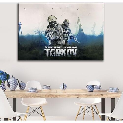 Wall Artwork Print Painting Home Decor Video Game Escape From Tarkov Solider Canvas Poster Modular Pictures Room Modern Living
