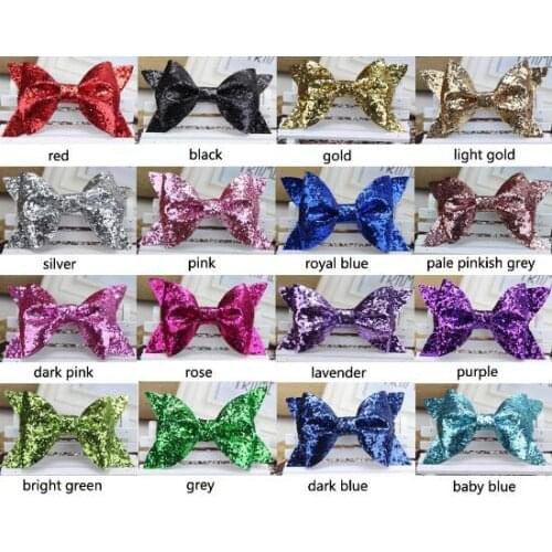 2016 New Cotton Elastic Newborn Baby Girls Headband Shiny Big Bow Hair Band Children Headband Baby Turban Headband bandeau bebe