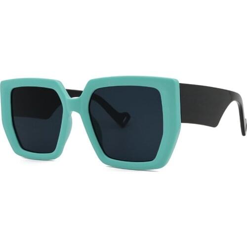 New European and American net red retro fashion square frame mens and womens Sunglasses night vision glasses