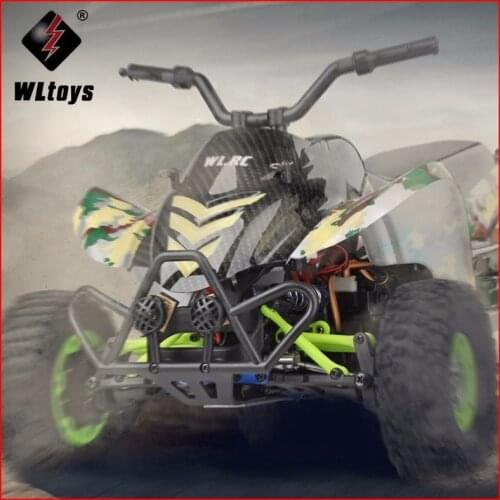 Original Wltoys 12428-A 1/12 2.4G 4WD 50km/h Electric Brushed Off-road Motorcycle LED Lights RTR RC Car Remote Control Vehicle