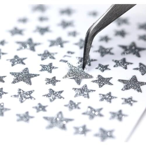 1 Sheet Butterfly Stars Series Nail Sticker Flower Leaves Slider Transfer Nail Decals Decoration Nail Art DIY Accessories