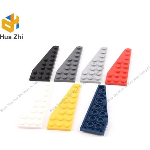 10PCS 50305 Wedge Plate 8 x 3 LeftBuilding Blocks Parts MOC DIY Education Build Toys Brick