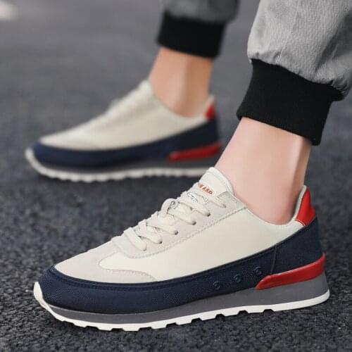 Spring casual mens shoes flat shallow mouth mens sports shoes comfortable mens canvas shoes