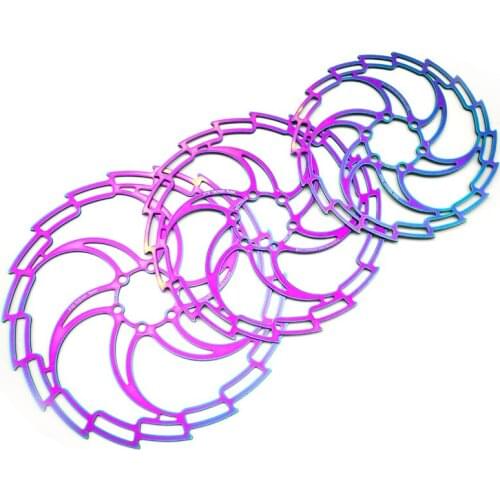 Mountain Bike MTB 6 inch 6 holes 160mm color Disc Brake Rotor Cycling Bicycle Rotors with t25 screws