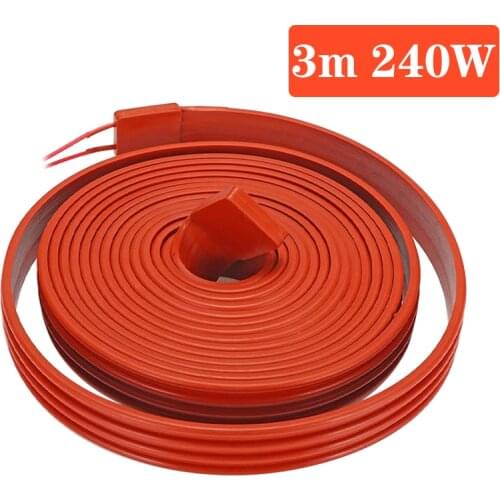 80W/160W/240W/400W Self-regulating Low Temperature Heating Tape Snow Melting Drain Water Pipe Freeze Protection Heat Cable