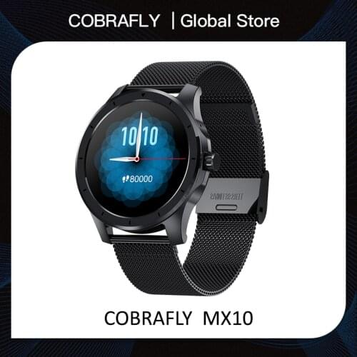 COBRAFLY Local Music Playback Smartwatch Round Full Touch Screen MX10 512M Memory Storage Bluetooth Call Watch IP68 Waterproof