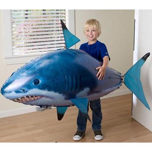 Shark Toys Air Swimming Fish Remote Control Flying Shark Infrared RC Balloons Plane Inflatable With Helium RC Animal Toy Gifts
