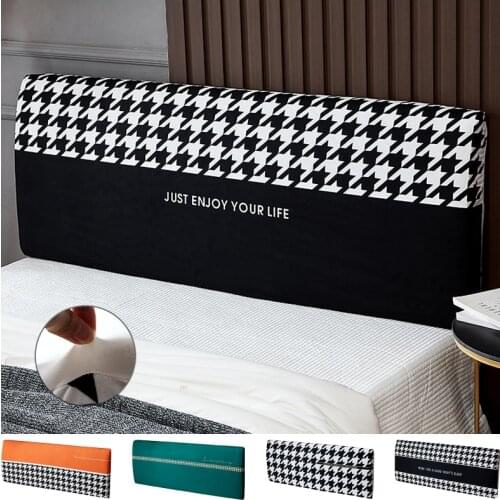 High Quality Bed Head Cover Vogue Elastic Printing All-inclusive Bed Head Back Protection Dust Cover Headboard Cover For Home