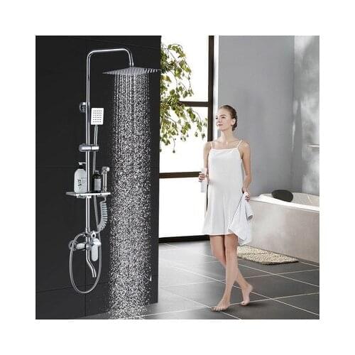 YOOAP Round & square Stainless Steel Ultra-thin Showerheads 12/10/8/6/4 inch Rainfall Shower Head Rain Shower Chrome Finish