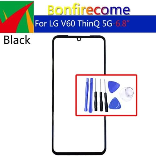 Replacement For LG V60 ThinQ 5G LMV600EA Touch Screen Front Glass Panel Front Outer Glass Lens