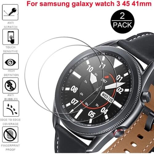 5PCS ForSamsung Galaxy Watch 3 45mm/41mmFor Xiaomi Huami Amazfit Verge / Verge Lite Tempered Glass Screen Protective Film Guard