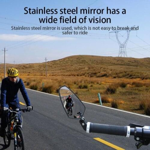 1 Pair Bicycle Rearview Mirror Bicycle Accessories HD 360 Degree Wide Angle Rear View Mirror Reflector Bike Handlebar Mirror