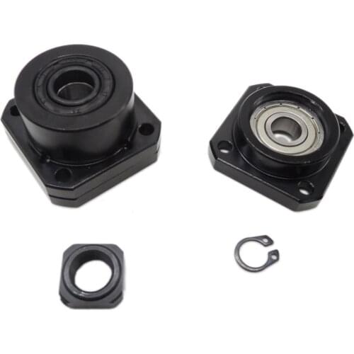 1 pcs FK15 Fixed Side +1 pcs FF15 Floated Side for SFU2005 SFU2010 Ballscrew CNC parts ball screw fk/ff15 end support
