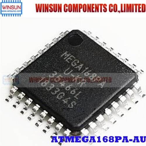 10pcs/lot ATMEGA168PA-AU TQFP32 ATMEGA168PA-AUR MEGA168PA-AU ATMEGA168PA ATMEGA168 MEGA168PA TQFP-32 In Stock