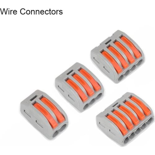 10pcs Universal Mini Fast Cable wire Connectors, Fast Home Compact wire Connection,push in Wiring Terminal Block PCT-212/213/214