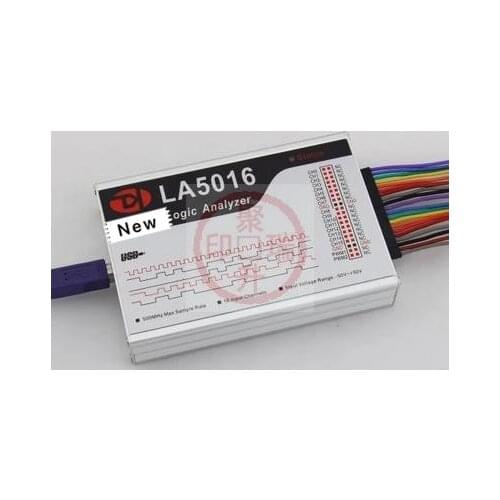 LA5016 500M 16 channel logic analyzer 1G hardware buffer PWM output positive and negative 50V input
