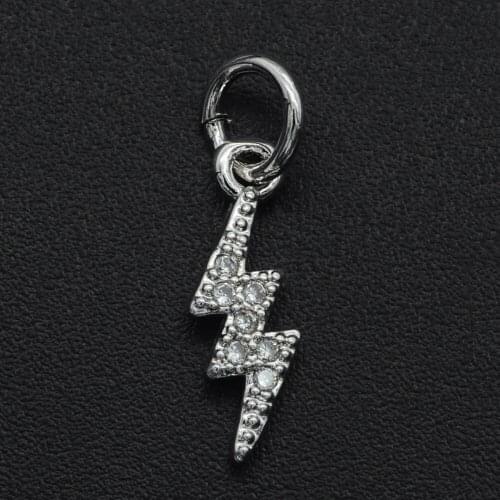 16x5mm 100% CZ Zircon DIY Jewelry Star Charm Pendant Wholesale Jewellwery Finding Supplies Necklace Making Charms