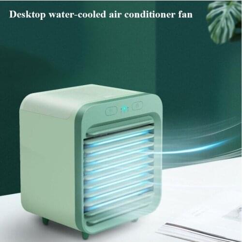 3-Speed Mini Portable Air Conditioner Cooling Fan Silent Fast Cool Fan Home Office USB Rechargeable Mini Desktop Fan Cooler