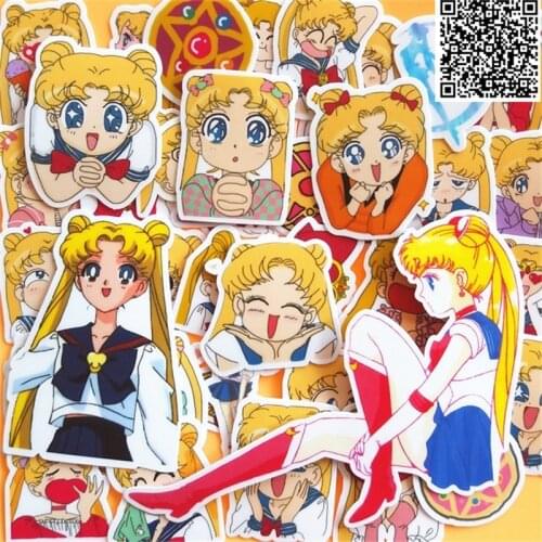 30 pcs Beauty warrior daily stickers for Home decor on phone book macbook laptop sticker decal fridge skateboard doodle toy