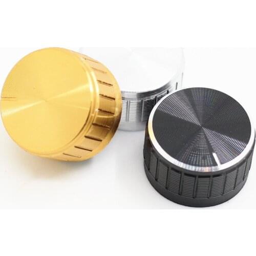30x17mm WH148 potentiometer knob Encoder audio button switch cap, Aluminum Metal Knobs Kit Gold Silver Black Knurled Shaft 6mm