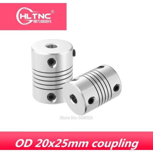 4Pcs 5x8 5x10 4/5/6/7/8/10mm Motor Jaw Shaft Coupler 5mm To 8mm Flexible Coupling shaft OD 20x25mm Brand New