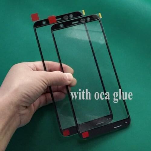 5Pcs Original Glass+oca glue film For Samsung Galaxy J6 J4 Plus J8 2018 J810 J400 J600 J610 J415 Front Outer Glass Lens Replace