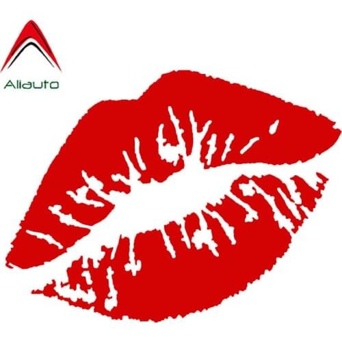 Aliauto Fashion Car Sticker Sexy Red Lips Kiss Marks Decoration Vinyl Decal for Chevrolet Motorcycle Peugeot Skoda Opel,10cm*7cm