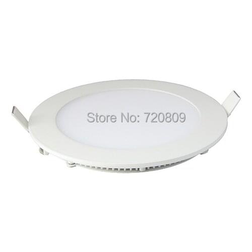 Free shipping 10pcs/lot 9w LED Panel Light White Round indoor Ceiling light AC85-265v Pure/Warm White
