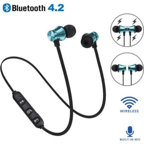 Bluetooth earphone XT11 Magnetic attraction earphone Multi-function remote control HIFI Portable sports earphone Sweatproof