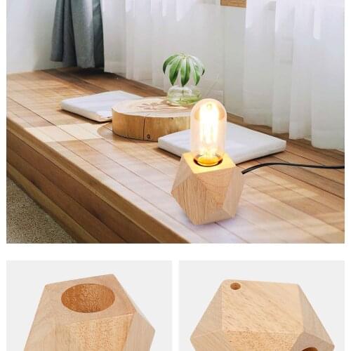 Wooden Table Lamp Base Lamp Holder Luminaria Personality Lamp holder for Living Room Home Decor Wood Lamp Base Drop Shipping