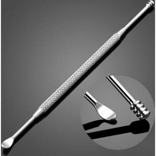 Double-ended Ear Spoon Stainless Steel Spiral Ear Pick Ear Wax Removal Cleaner Ear Care Cleaning Tool