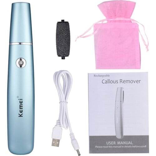 Kemei Portable Electronic Foot File Ergonomic USB Charging Quick And Effective New Edition Machine For Callus Remover KM-2510
