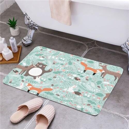 Cartoon Children Entrance Door Floor Mat Door Mat Non-Slip Foot Pad Home Welcome Carpet For Hallway Bath Kitchen Doormat