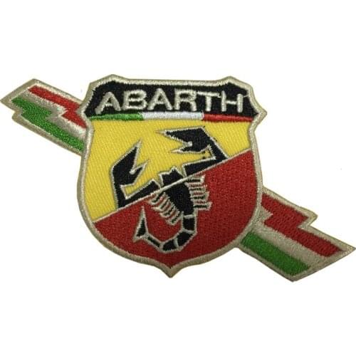 Embroidery Patches For Clothing Abarth Iron On Patches Punk Motif Applique DIY Accessory Clothes Stickers Suitable for all kinds