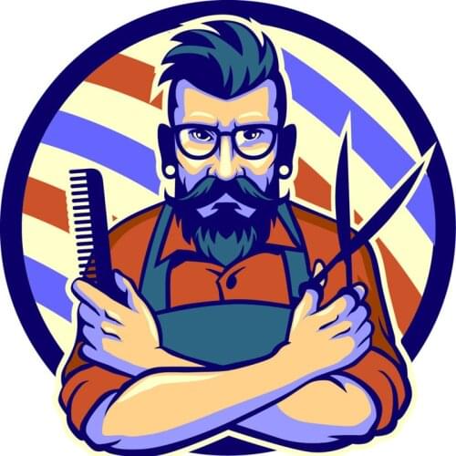 Japan 440C "AKKOHS" 5.5 High Quality Hair Salon Scissor Barber Hairdressing Shears Professional Hair Cutting Scissors MM550B