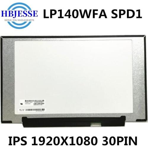 Original LP140WFA SPD1 compatible model for Lenovo Replacement LCD Screen LED Display Matte Matrix Laptop 30PIN