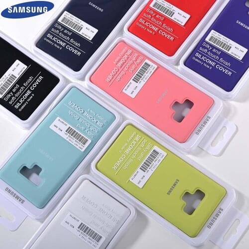 Original Liquid Silicone Case Samsung Note 9 Soft-Touch Silky Finish Protective Cover For Samsung Galaxy Note 9 NOTE9 With Box