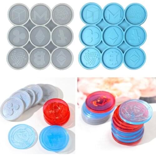 Commemorative Coins Epoxy Resin Mold Souvenir Art Coins Silicone Mould DIY Crafts Jewelry Casting Tools