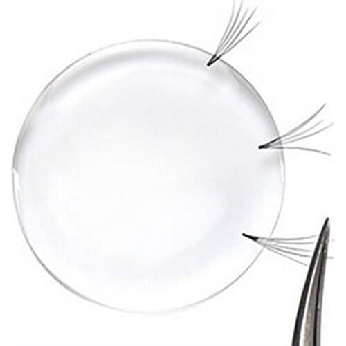 Silicone Clear Round Dot Eyelashes Extension Grafting Lashes Pad Pallet Stand