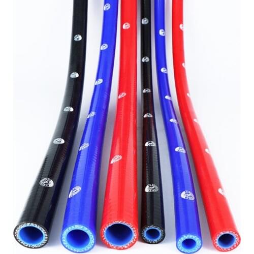 Russia Free shipping Silicone tubing Hose Radiator Intercooler Silicone pipeline Universal Braided Tube 3 layer 1M
