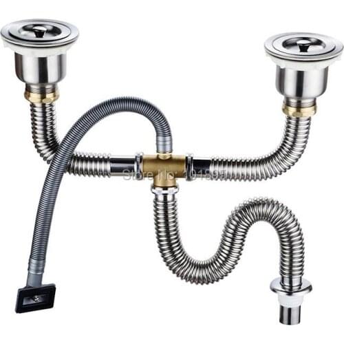 X19028 Kitchen Sink Stainless Steel Strainer with Flexible Hose
